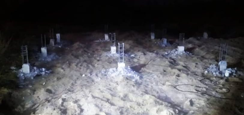 Фундамент на забивных ЖБ сваях