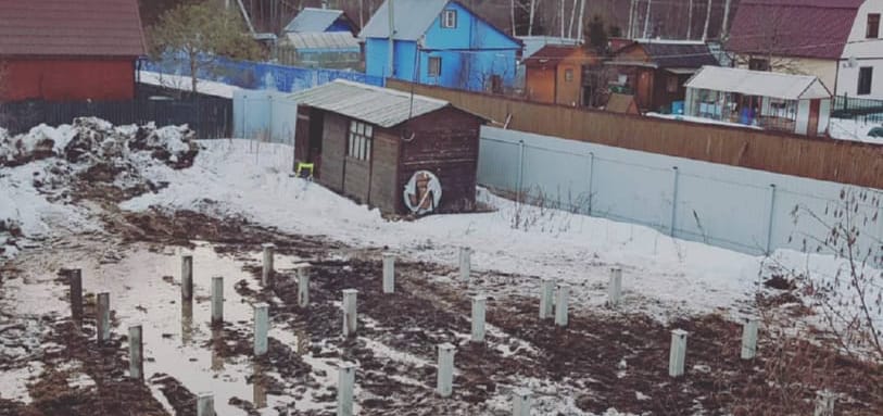 Фундамент на забивных ЖБ сваях
